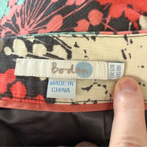Boden- Lovely colorful pencil skirt size 8 - Picture 5 of 6